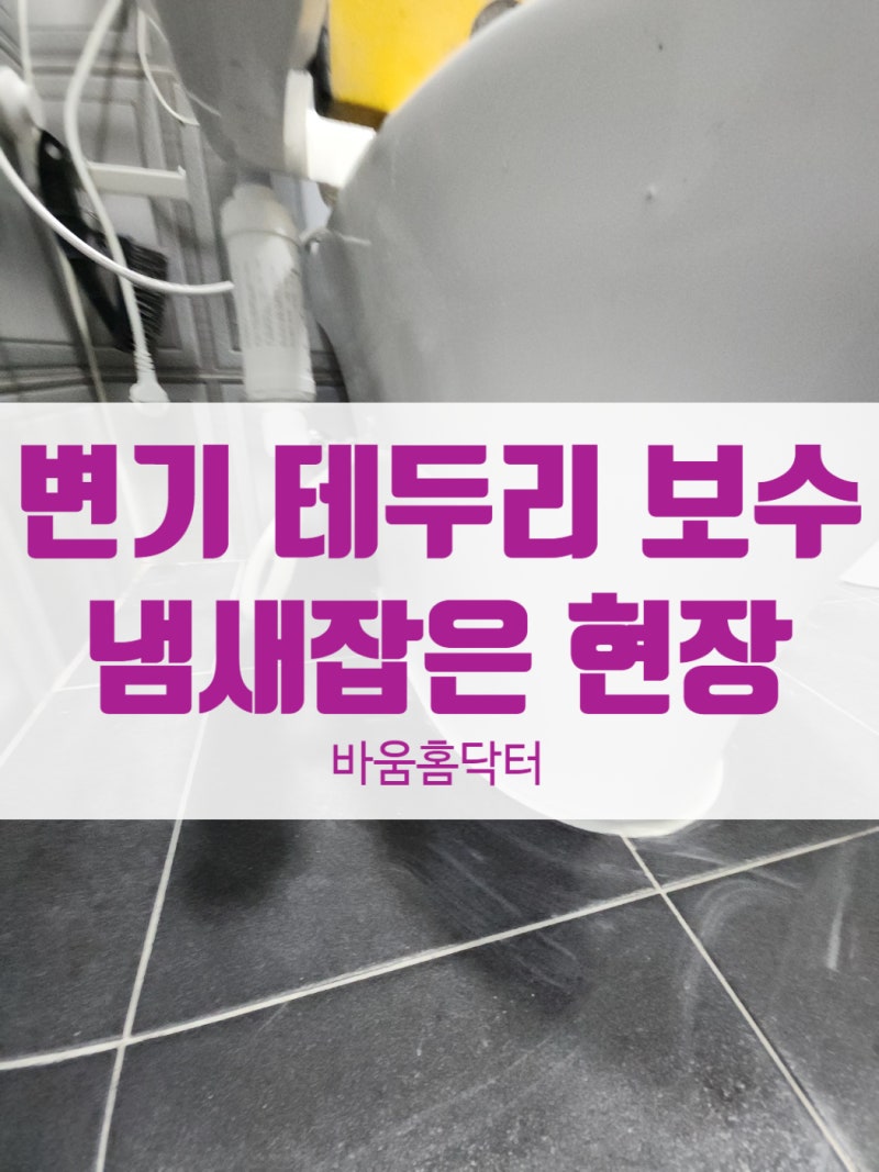 강서 방화동 변기 테두리 시멘트 화장실 냄새 잡은 현장