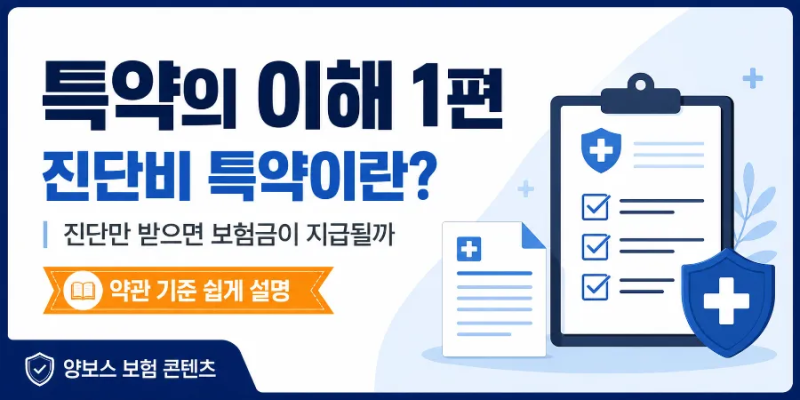진단비특약,진단만 받으면 보험금이 지급될까?