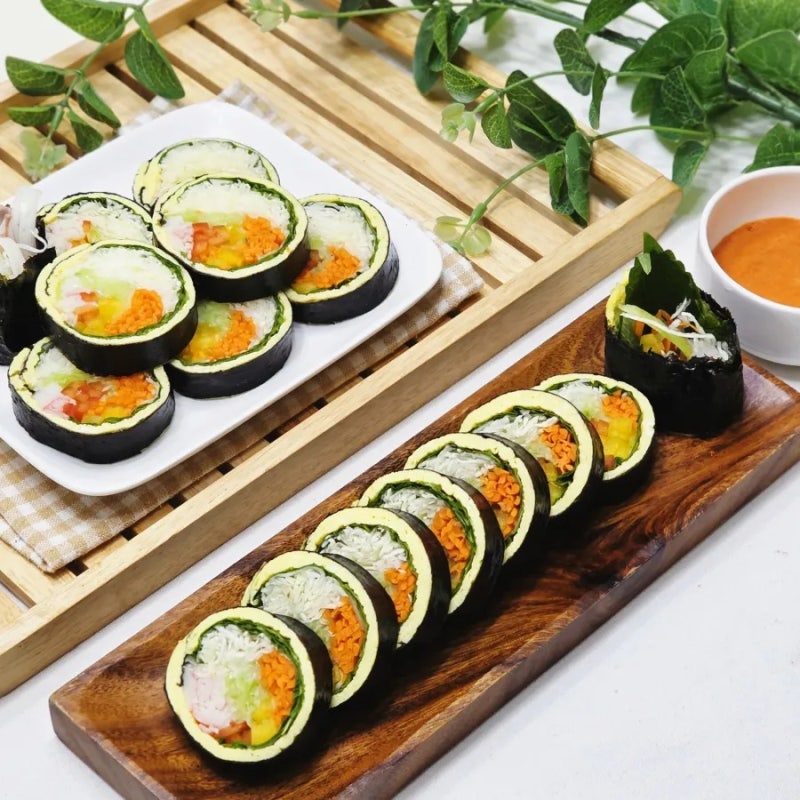밥 없이 더 가볍게, 라이스페이퍼 월남쌈김밥 만들기