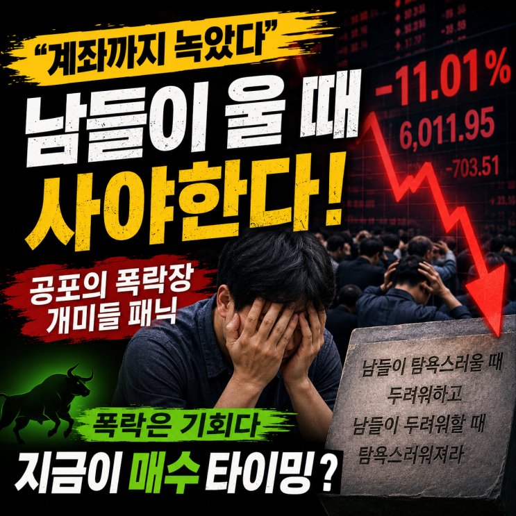 <b>코스피</b> 급락·<b>서킷브레이커</b> 발동 속 개인 투자자 ‘패닉’