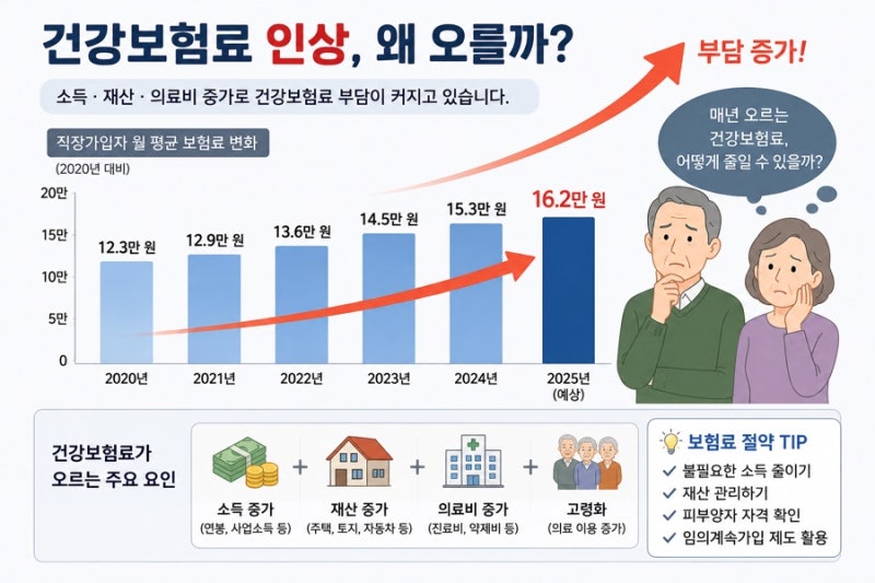 정년퇴직 후 건강보험료 줄이는 방법 총정리 (2026년 기준)
