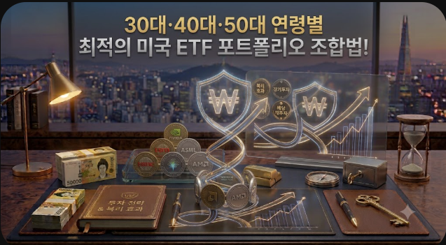 30대·40대·50대 연령별 최적의 미국 ETF 포트폴리오 조합법!