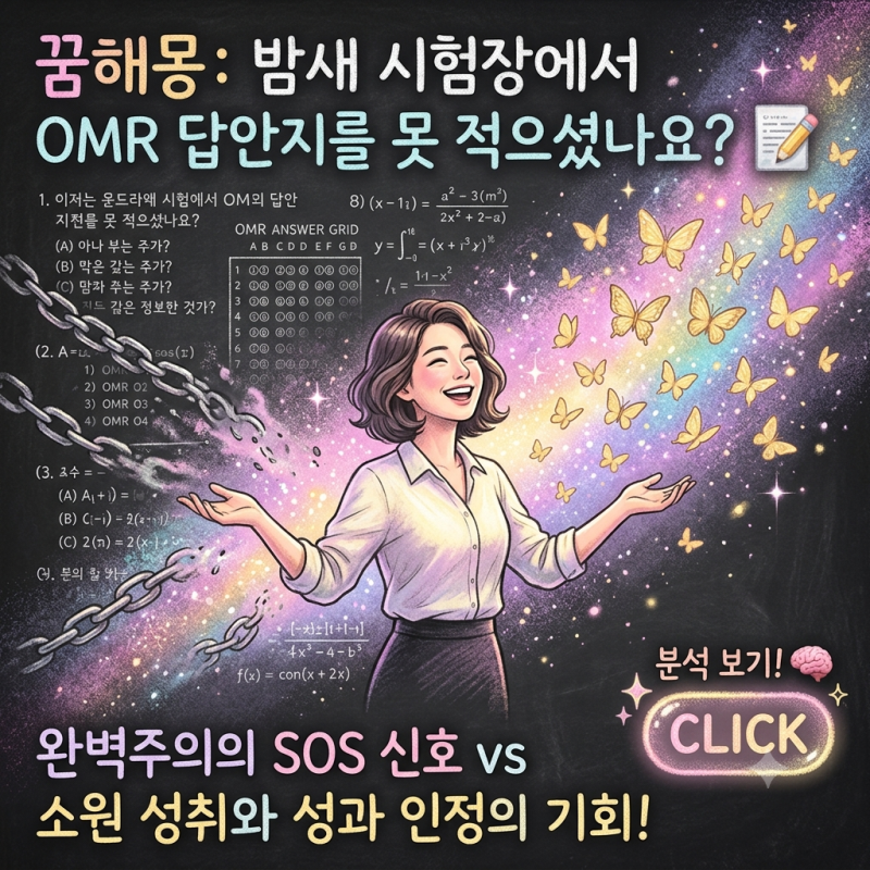 꿈해몽: 시험장에서 답안지를 못 적고 지각하셨나요? 시험 꿈에 숨겨진 완벽주의와 평가 압....