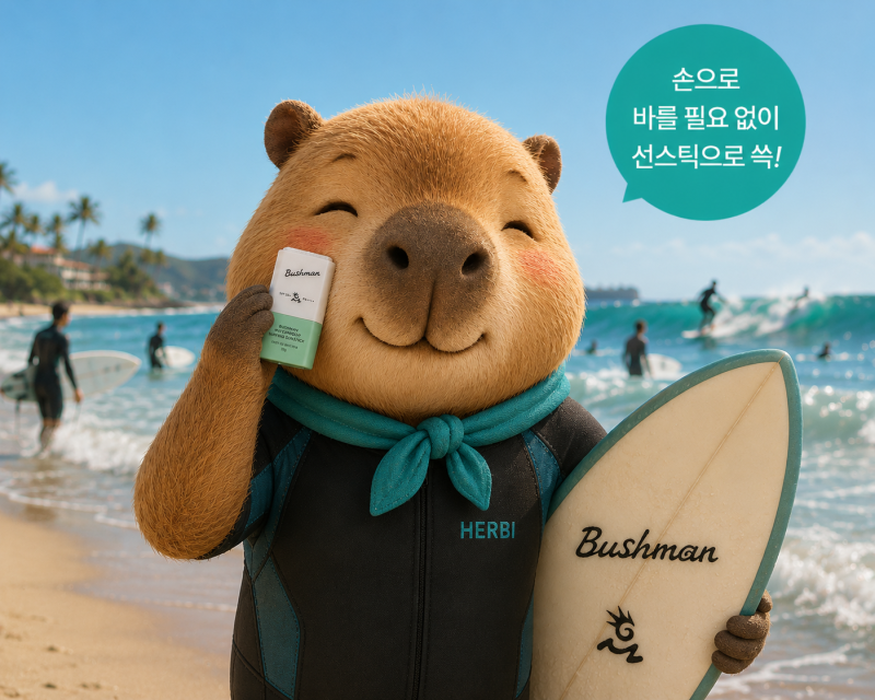 부쉬맨 서핑 선스틱 vs 프로 선크림 비교, 물놀이에는 어떤 제품이 좋을까?