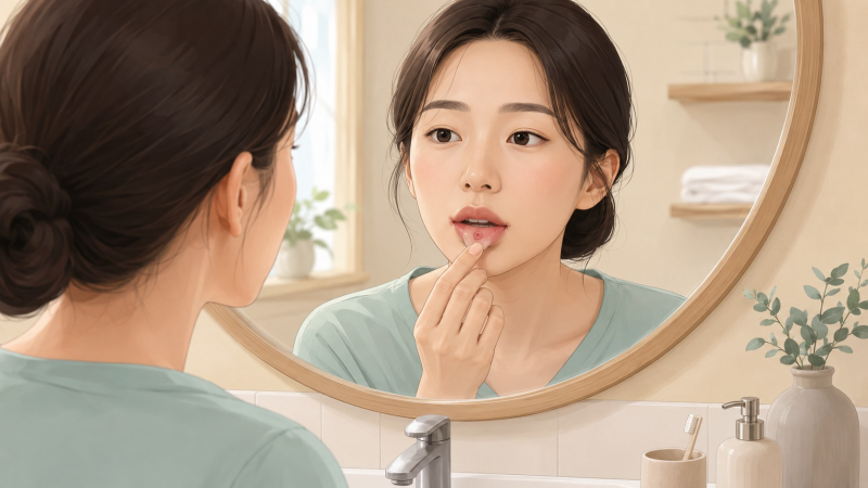 입술 수포 원인 헤르페스 말고 또 어떤 것들이 있을까