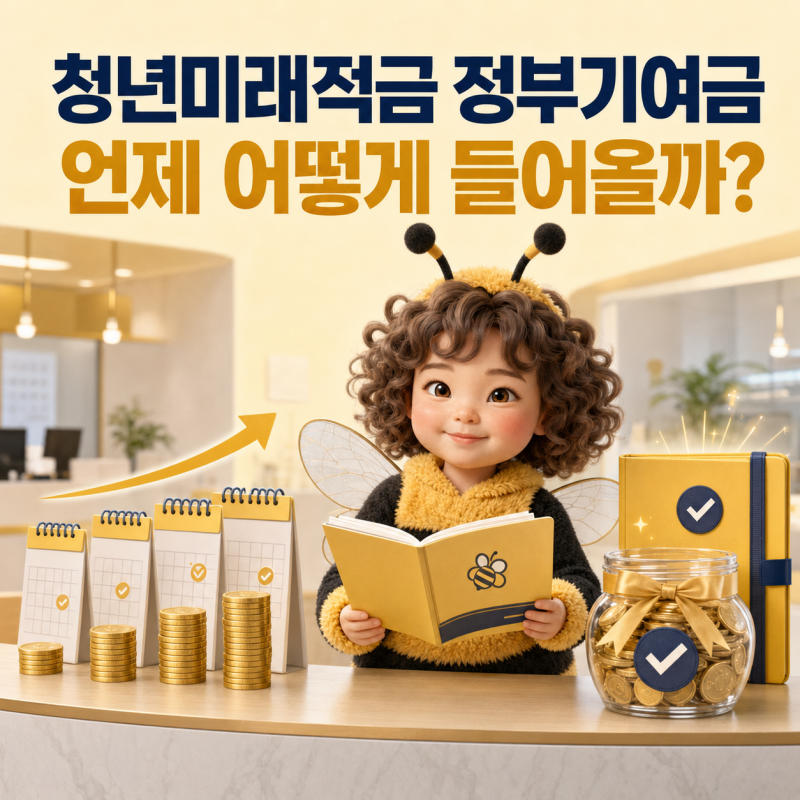 청년미래적금 정부기여금은 언제 어떻게 들어오나(매달 적립과 만기 지급 차이)