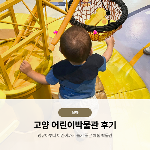 고양 어린이박물관, 14개월 아기도 재미있게 놀 수 있을까? 식당, 주차 이용 꿀팁