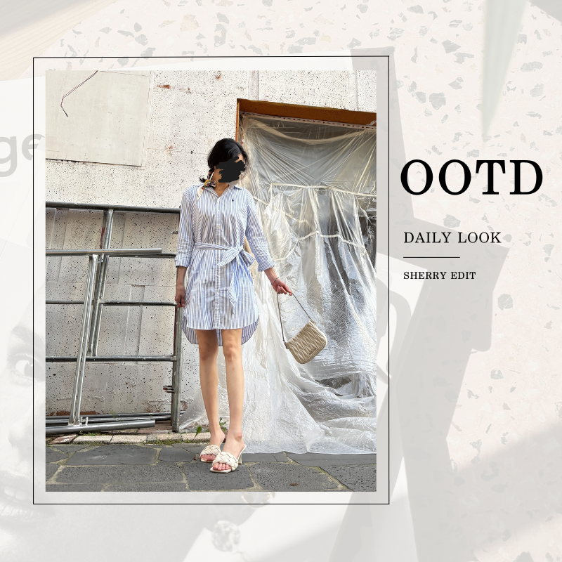 폴로 랄프로렌 셔츠 원피스 코디, 여름 꾸안꾸 데일리룩 OOTD