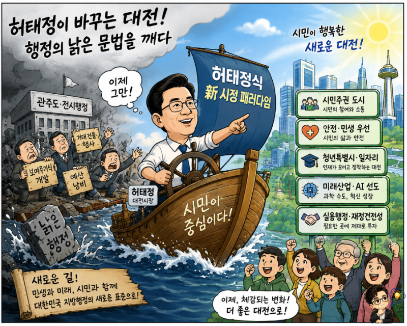허태정이 바꾸는 대전, 행정의 낡은 문법을 깨다