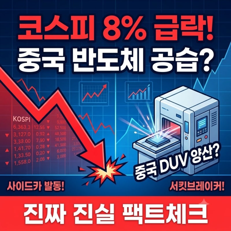 "중국이 DUV 노광장비 양산?" 반도체 공습에 코스피 급락한 진짜 진실은?