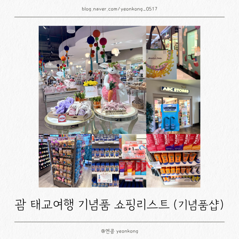 괌 태교여행 기념품 쇼핑리스트 (기프트괌, ABC store, JP store, 호놀롤루 쿠키)