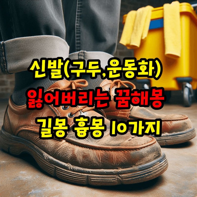 신발(구두,운동화) 잃어버리는 꿈해몽 길몽 흉몽 10가지