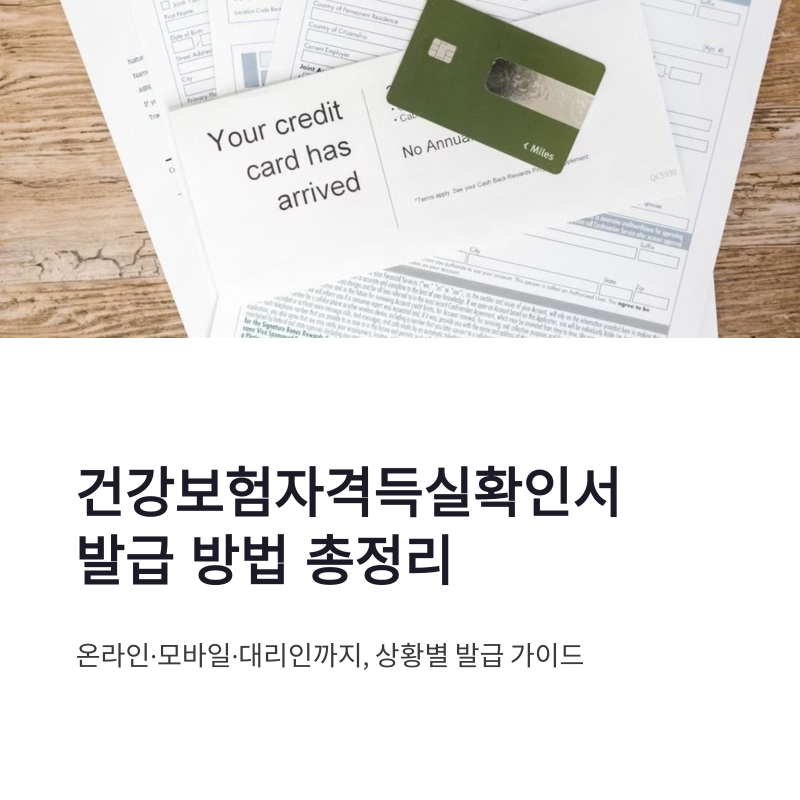건강보험자격득실확인서 발급 방법 피부양자 대리인 서류까지 정리