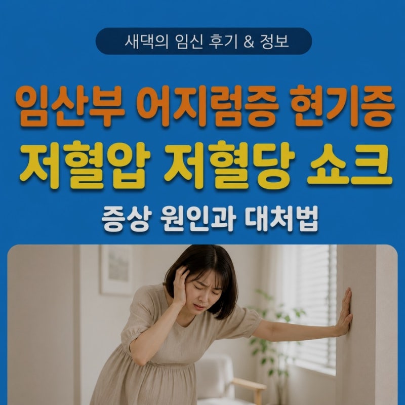 임산부 어지럼증 현기증, 저혈압 저혈당 쇼크 증상 원인과 대처법