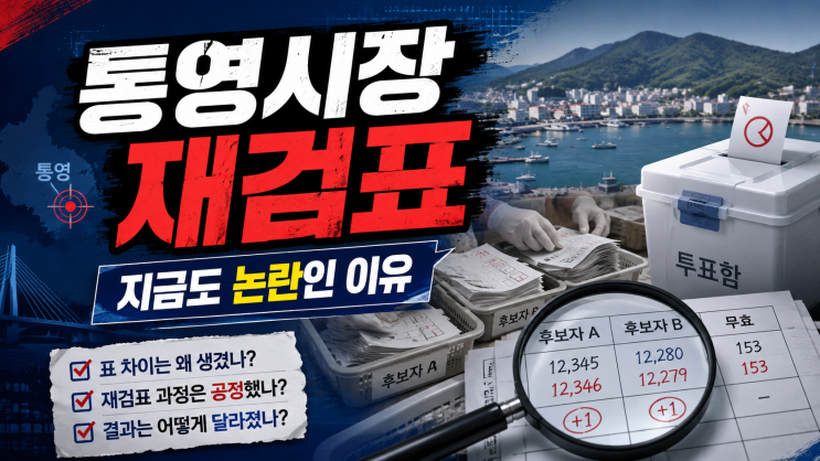 <b>통영시장 재검표</b>, 지금도 논란인 이유