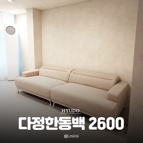 20평대 4인용 아이보리 무빙헤드레스트 소파 추천 : 휴도 다정한동백 2600