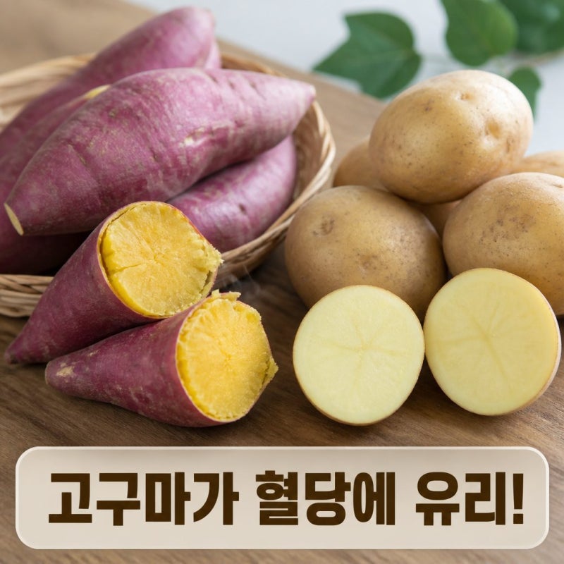 고구마와 감자, 혈당에는 어떤 차이가 있을까요?