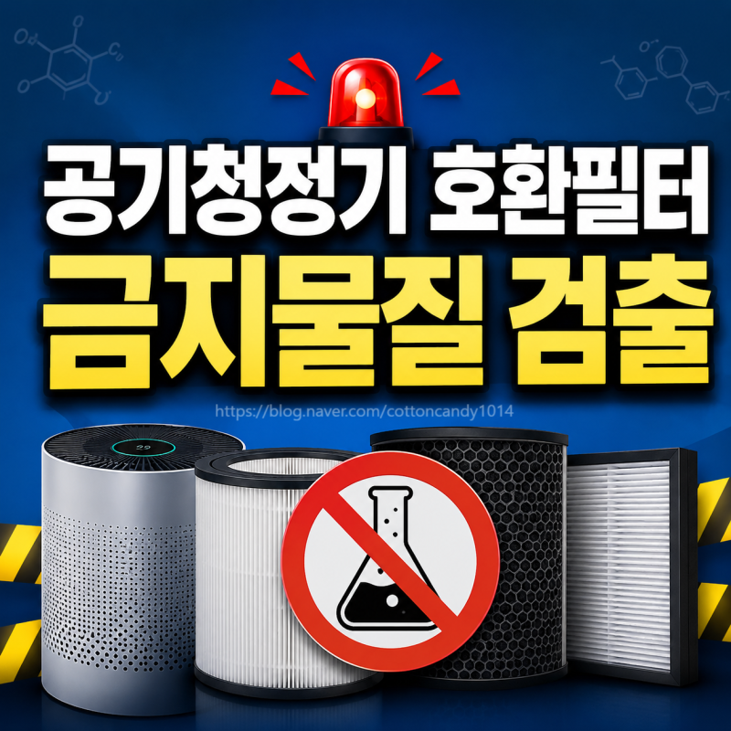 공기청정기 호환필터 주의! 금지물질(MIT) 검출·판매 중단 제품 총정리 (환불 대상 확인)