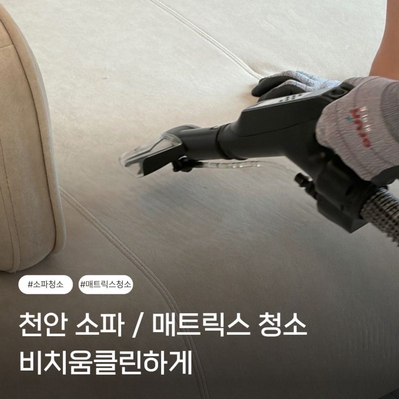 천안 페브릭쇼파 청소 비치움클린하게 만족한 후기