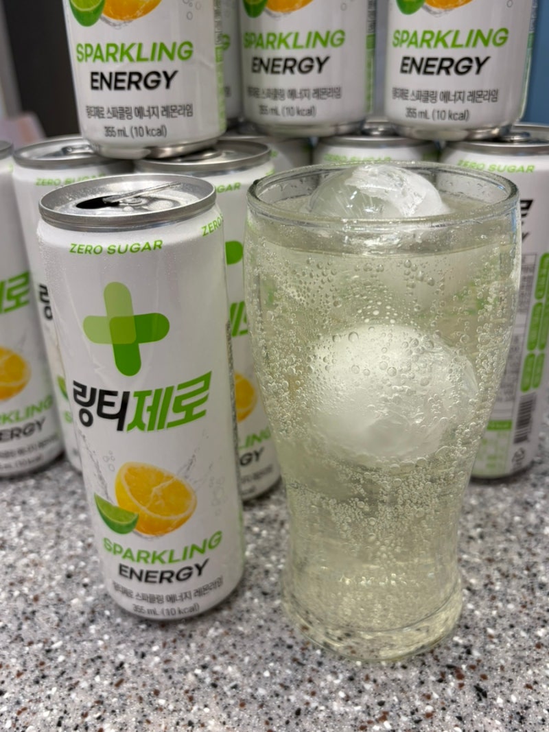 GS25신상 음료 링티제로 에너지 스파클링