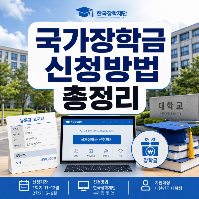 국가장학금 얼마나 받을까? 소득구간별 지원금액과 신청방법