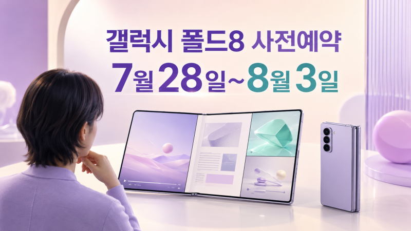 갤럭시 폴드8 사전예약 시작, 256GB 가격으로 512GB 받는 방법