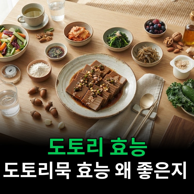 도토리 효능 도토리묵 효능 다이어트에 왜 좋은지 알고보니