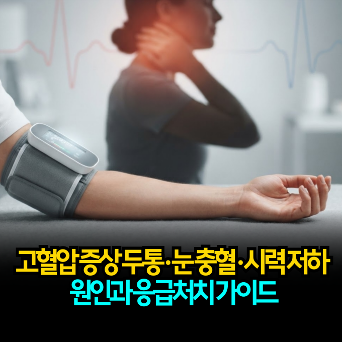 고혈압 증상 두통·눈 충혈·시력 저하 원인과 응급처치 가이드|