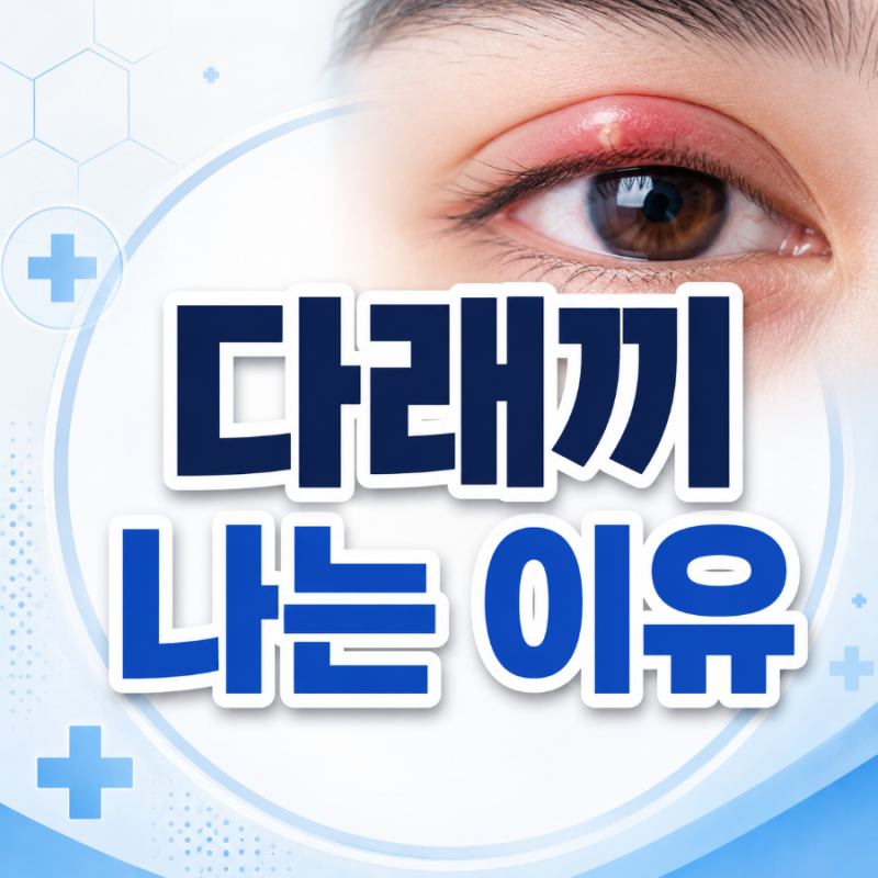 다래끼 나는 이유, 피곤해서 생기는 걸까?