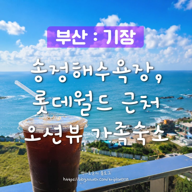 [부산] 기장 호텔 추천｜오션뷰 가성비 가족 숙소, 위치·주차, 롯데월드·롯데아울렛, 송정해....