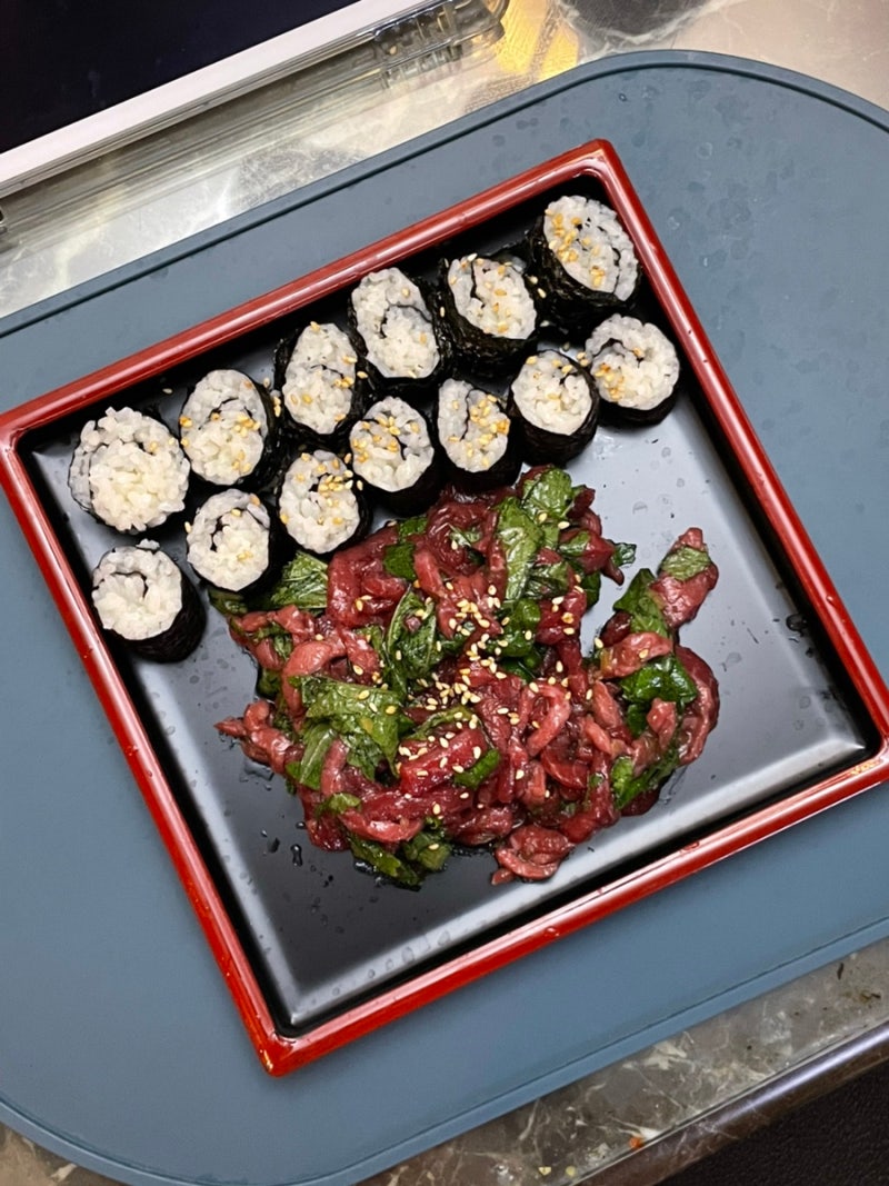깻잎 활용 SNS 유행 깻잎육회 무침 소금김밥 초간단 레시피