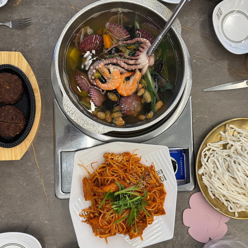 청라 맛집 아구찜 해물특별시 청라직영점 해물손칼국수정식 아기랑