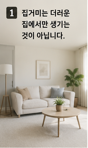 집거미 생기는 이유, 청소를 해도 계속 보이는 이유는?
