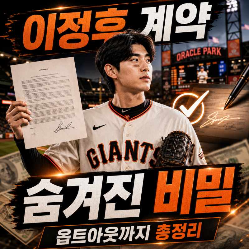 이정후 계약에 숨겨진 비밀! 옵트아웃부터 계약 조건까지 총정리