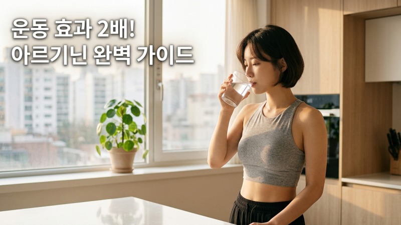 [건강]운동 효과 2배로 올리는 아르기닌 복용법! 효능 부작용 및 섭취 시간 완벽 정리