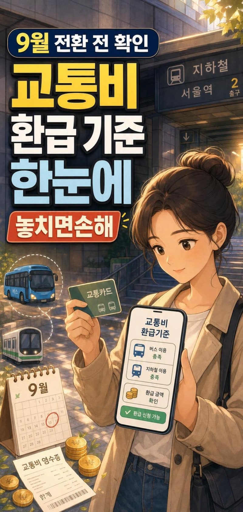 k패스 모두의카드 전환 전 꼭 확인할 9월 환급 기준과 교통비 절약법