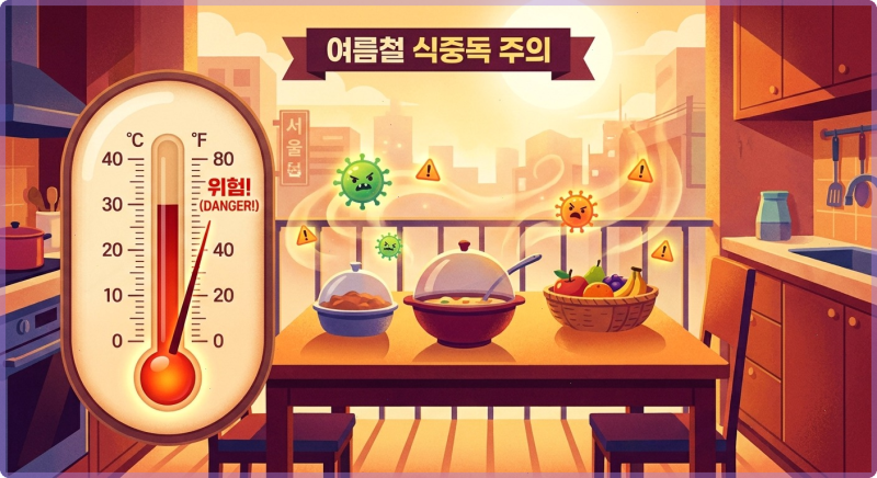 2026년 여름 식중독 예방, 지금 바로 확인해야 할 대처법과 수치