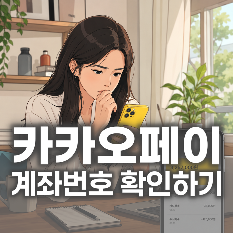 카카오페이 계좌번호 확인 방법 정리했어요