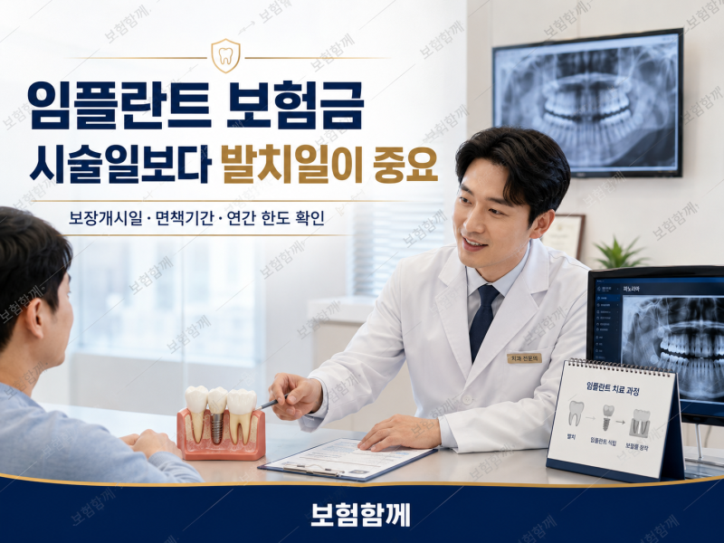 임플란트 보험금, 시술일보다 발치일이 중요한 이유
