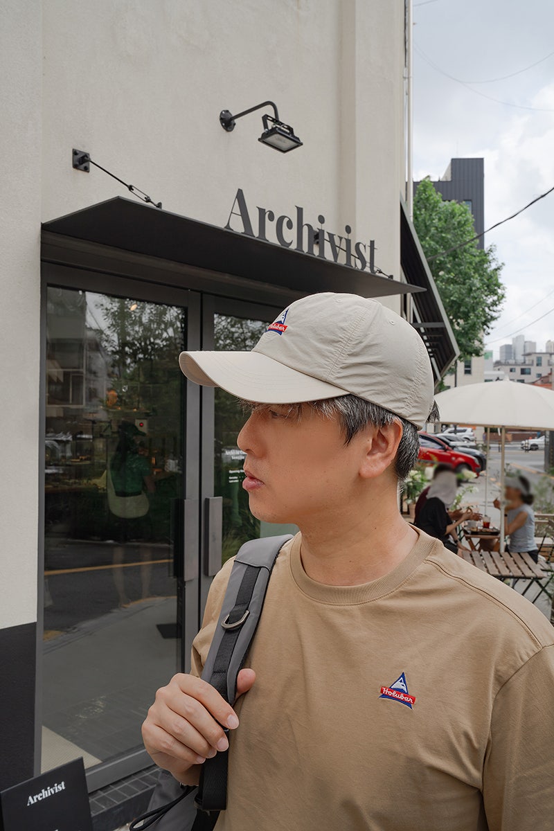 남성 모자 추천 아웃도어 브랜드 홀루바 얼굴이 작아보이는 디자인의 볼캡 여름코디