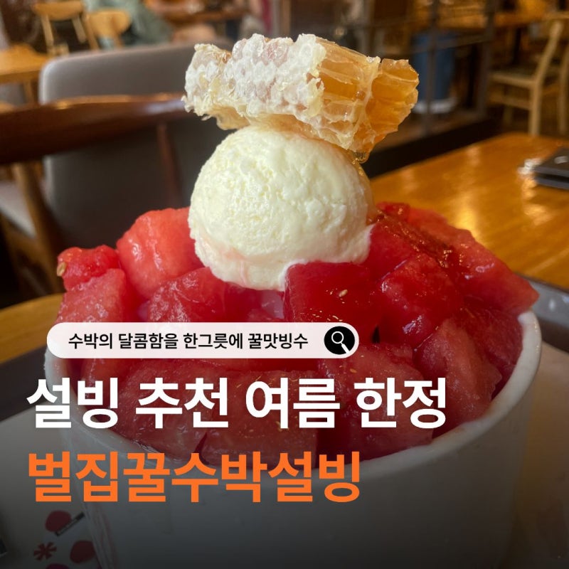 설빙 신메뉴 벌집꿀수박설빙 메론빙수 종류 칼로리 비교 후기