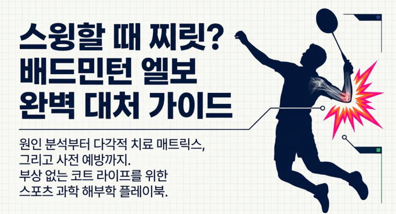 [배드민턴 부상] 스윙할 때 찌릿? 배드민턴 엘보의 원인부터 치료, 비용까지 총정리