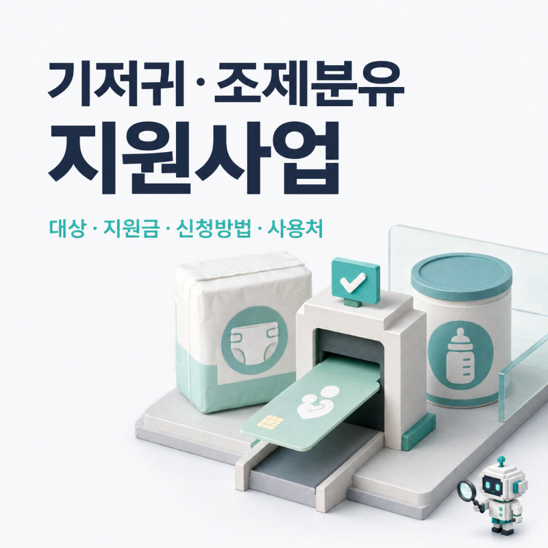 기저귀 분유값 부담 줄여주는 저소득층 기저귀 조제분유 지원사업