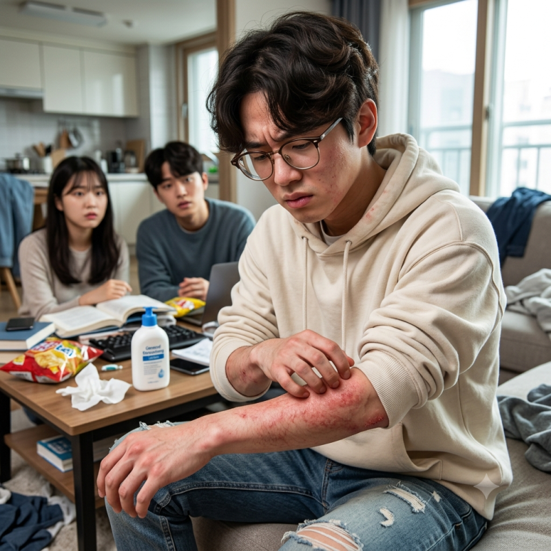 옴 원인 성병종류 유전 진드기 약 스프레이 치료