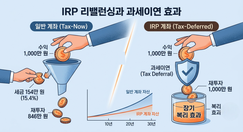 IRP 계좌 자산 리밸런싱(상품 교체) 실전 가이드 및 세금 없이 갈아타는 기술