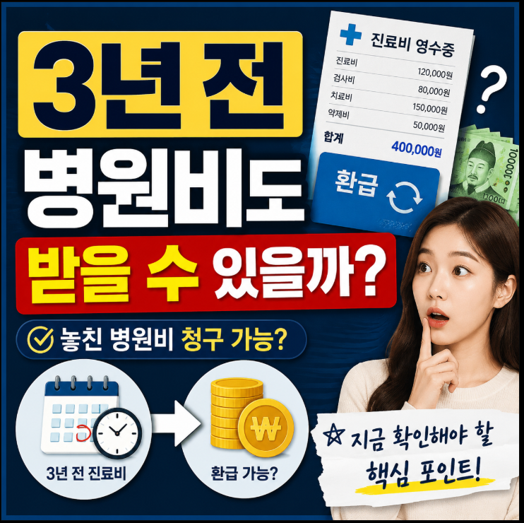 실손보험 청구기간 3년, 병원비 영수증 없어도 가능할까? 실손24 이용법·필요서류 정리