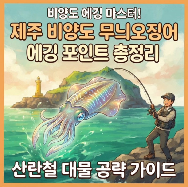 제주 비양도 무늬오징어 포인트 총정리｜가는 방법·배시간·에깅 명소