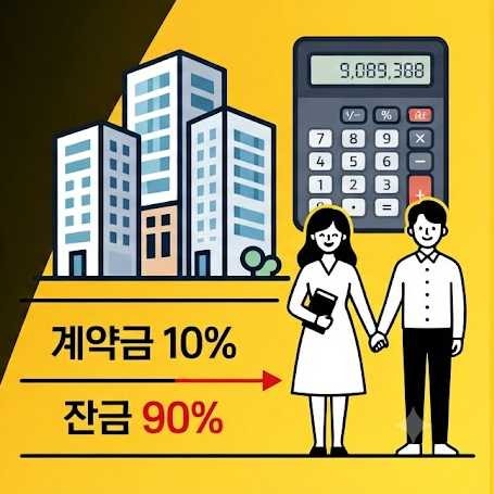 수원당수 A5 신혼희망타운 신청방법, 중도금 대출 없이 잔금 90% 준비