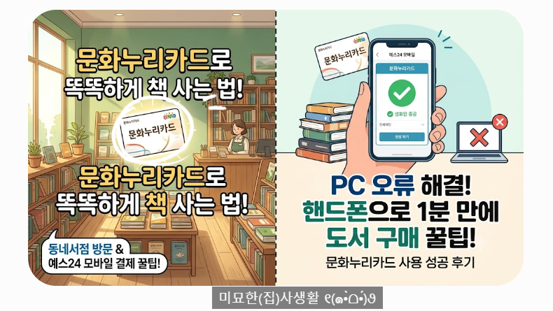 문화누리카드 도서 구매 총정리! 동네서점 결제부터 예스24 모바일 팁까지