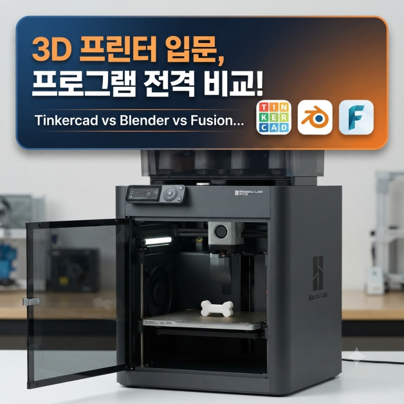 3D 프린터 샀는데, 설계는 어떻게 하지? 초보자를 위한 3D 모델링 프로그램 총정리